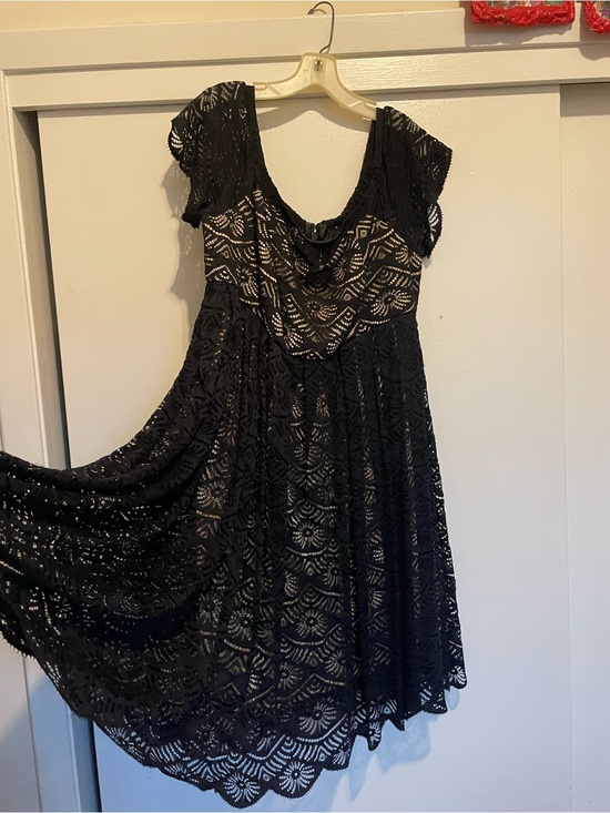 torrid Dresses & Skirts - torrid Black Lace Midi Fit-and-Flare Dress